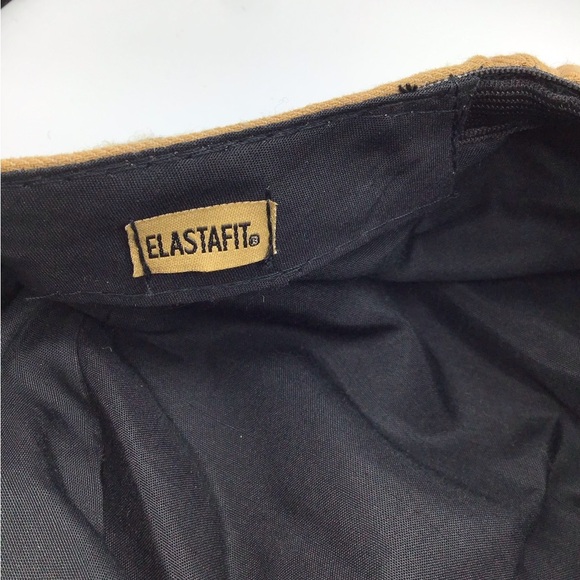 Women's Brown Baker Boy Hat Mixed Tweed & Fabric with 3 buttons on right side - Picture 4 of 9